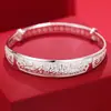Pulsera de buena madre plata pura 999 estilo étnico buena suerte y buena salud feliz gracias por tu regalo del Día de la Madre