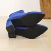Botas calcetín elásticas de corte ajustado para otoño e invierno transfronterizas para mujer, botines de tacón grueso con punta fina, botines cortos sencillos de color liso para commuting, moda adelgazante