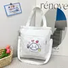 Bolso de Lona Nuevo 2025 para Mujer, Bandolera de un Solo Hombro, Gran Capacidad, Versátil, Bolso de Lona Estilo Ins para Estudiantes, Mochila para Tutorías al por Mayor
