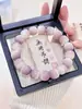 Pulsera de Raíz de Bodhi de Jade Blanco Natural, Suave y Flexible, Versión Estudiante, Cuentas de Bodhi en Gris Humo Degradado, Pulsera para Hombres y Mujeres