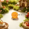 Mini Rodajas de Fruta Cortadas a la Mitad Decoración de Escena en Miniatura Juguete de Comida Modelo Accesorios Llavero de Resina Accesorios para Manualidades