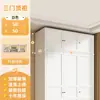 Armario de acero para uso doméstico en el dormitorio, modelo nuevo para viviendas de alquiler, mueble de almacenamiento sencillo, armario infantil de hierro metálico