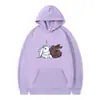 Talla Europea TransfronterizaTalla Europea 2024 Nueva Ropa Europea y Americana para Hombres y Mujeres Marca Independiente Sudadera con Estampado de Patrón de Conejo