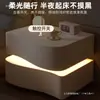 Mesa de cabeceira cor creme para quarto, uso doméstico criativo, nova moderna minimalista inteligente de alta qualidade em madeira maciça com armazenamento para sala de estar