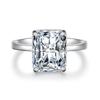 Anillo de diamantes amarillos de plata esterlina S925 adecuado para asistir a banquetes, anillo de diamantes de alto carbono con corte de flor de hielo, anillo de bodas, venta al por mayor transfronteriza entre Europa y Estados Unidos