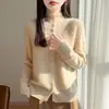 Cárdigan grueso hueco de otoño e invierno para ir al trabajo, elegante suéter de punto de malla de siete puntos de terciopelo, estilo vintage para el lugar de trabajo y el trayecto