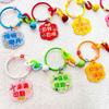 Llavero de Color Caramelo Lindo Campana de Ráfaga de Suerte Color Amor Accesorios DIY Colgante de Bolsa Fiesta Estudiantil