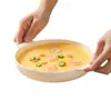 Tazón de Huevo al Vapor para el Hogar con Tapa Color Bajo Esmalte Cerámica Flan de Huevo al Vapor para Bebé Tazón Especial Tazón Impermeable para Cocinar al Vapor Horno de Microondas