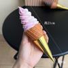 Modelo de sorvete, cone de sorvete falso, enfeites de cone de ovo, decoração de sorvete, adereços para fotos