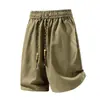 Pantalones cortos deportivos de verano finos, holgados, de cintura elástica, para hombre, nuevos, transfronterizos