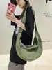 Bolso de lona lavado estilo casual, bolso cruzado de gran capacidad, bolso de mensajero retro japonés unisex, bolso de hombro de moda tipo albóndiga