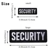 Velcro Transfronterizo Grande Personal de Seguridad Inglés Parche de Tela Bordado Insignia Decorativa Trasera Parche Transfronterizo