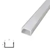 Canal de alumínio em forma de U, luz linear de liga de alumínio, fita de luz linear embutida em perfil de alumínio, luz linear LED, canaleta de luz de alumínio embutida