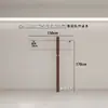 Estante de exhibición de pared para tienda de ropa, tienda de ropa de mujer estilo vintage, perchero colgante minimalista, estante de piso de acero inoxidable para la tienda del comprador