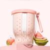 Taza de Fruta Portátil para Celebridades de Internet Transfronterizas con Tenedor para Escurrir Caja de Almuerzo Caja de Conservación de Ensaladas para Trabajadores de Oficina