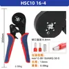 HSC10 16-6 alicates de terminal tipo aguja tipo tubo, alicates para prensar cables, alicates para prensado en frío, alicates para prensar cables terminales