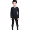 Ropa interior de compresión para niños capa base ropa deportiva para entrenamiento capa base de combate ropa para entrenamiento físico ropa para niños conjunto de ropa de compresión