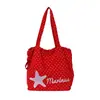 Bolsa de Ombro Pontilhada Estilo Coreano Nova Primavera 2026 com Bordado Floral, Alto Valor Estético, Leve e Casual