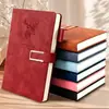 Caderno Super Grosso, Bloco de Notas Executivo, Livro de Registro de Reuniões de Escritório, Caderno com Capa de Couro Super Grossa, Diário A5 para Estudante Universitário