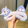 Diadema para el Cabello Estilo Coreano para Mujer Celebridad de Internet Lavado Facial Accesorios para el Cabello Orejas de Conejo Diadema de Astas Diadema de Lazo de Peluche Colección