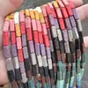Pedra Vulcânica Retangular Colorida Óleo Essencial Aromaterapia Pedras Naturais Contas de Pedra Vulcânica Multicolorida Contas de Formato Irregular DIY
