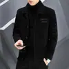 Nuevo Abrigo de Lana para Hombre Corto Otoño e Invierno Abrigo de Lana para Hombre Chaqueta Engrosada Moda Superior Rompevientos Casual