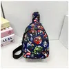 Bolso de Pecho Nuevo Transfronterizo para Niños Bolso Cruzado de Hombro Único para Niños de Jardín de Infancia Mochila Pequeña de Moda con Dibujos Animados de Niño Pequeño Tendencia Genial