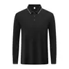 Nova Camisa Polo Roxa de Manga Longa Personalizada Roupas de Trabalho Gola Listrada Logo Estampado Grupo de Catering Roupas de Trabalho Festa