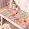 Alfombrilla de escritorio de dibujos animados para estudio infantil, mantel impermeable y lavable, protector de escritorio para escritura de protección ocular para estudiantes