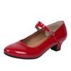 Sapatos de dança femininos com sola macia e salto médio, sapatos de dança para adultos, sapatos de dança quadrados, sapatos de performance prateados, sapatos simples para quatro estações, 2025