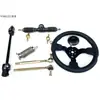 Accesorios de Karting para Motocicleta Eléctrica de Cuatro Ruedas DIY 32-42CM Cremallera de Dirección Columna de Dirección Volante Barra de Dirección Rótula