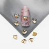 Fornecimento Transfronteiriço de Acessórios para Nail Art, Cristais de Fundo Plano, Strass de Vidro de Formato Irregular, Joias de Strass Premium Dourado Champanhe, Strass Brilhantes