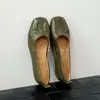 Zapatos de vestir planos retro artísticos de piel de cordero de corte bajo para mujer 2026 nuevo estilo suela suave cómodos bailarinas zapatos planos para ir al trabajo