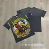 Duaa Transfronteiriça Hip-Hop Harajuku Curta Moda Streetwear Gótica Unissex Punk Casual Algodão Solta Camiseta