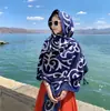 Chal de Estilo Étnico para Verano Mujer 2026 Nuevo Estilo Viaje a Yunnan Protección Solar Bufanda de Seda con Borlas Toalla de Playa