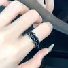 Diseño Nicho Oscuro Distintivo Afortunado Buena Suerte Pulsera Esmalte Vintage Ins Estilo Frío Pulsera Abierta