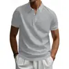 Estação Independente Transfronteiriça Mais Vendida Nova Camisa Polo Retro Simples de Secagem Rápida para Cavalheiro Britânico Manga Curta