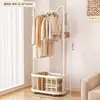 Perchero de Pie para Dormitorio, Balcón de Casa, Tendedero de Lujo Ligero, Perchero Simple de Almacenamiento para Habitación de Estudiantes