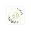 Servilletas de Papel Temáticas de Cumpleaños en Negro Oro y Oro Rosa, Temáticas por Edad, para Jubilación, Nacimiento de Bebé, Compromiso, Servilletas de Fiesta con Gradiente de Colores