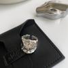 Anillo Abierto con Índice Plegado en Forma de U para Mujer, Nuevo Estilo Minimalista, Diseño de Nicho de Moda, Anillo de Hip-Hop