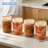 BNBS Recipiente Hermético de Plástico para Pepinillos Grado Alimenticio Caja de Almacenamiento para Rábanos Encurtidos Caseros Caja Multiespecificación para Conservar Fresco