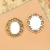 Materiales para Joyería DIY Base de Piedra de Tiempo Placa Base 13*18mm Ovalada Encaje Base Aleación DIY Venta Caliente Transfronteriza