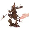 Atacado de Artigos de Cobre Yang Tongji: Estatueta de Cobre do Terceiro Príncipe Nezha com Rodas de Vento e Fogo. Terceiro Príncipe Nezha
