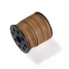 Acessórios para Joias DIY Corda de Veludo Coreano com Face de PU de 2,5mm Corda Plana de Camurça Sintética Material para Tecelagem de Pulseira Colar DIY
