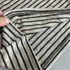 Camiseta de Otoño Nueva Transpirable Rayada Retro de Cuello Redondo Manga Larga para Mujer, Holgada, Casual, Capa Base, Top Versátil