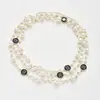Colección Larga de Collares Superpuestos de Perlas Swarovski para Mujer, Estilo Lujo Ligero, Cadena Versátil para Suéter con un Toque de Alta Gama, Venta al por Mayor Otoño e Invierno