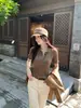 SE Black Label - "Holiday Rome" Rosa Francés Cuello Polo Ajuste Delgado Manga Corta Suéter 33% Lana 25726