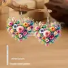 Adequado para Pingentes, Brincos em Formato de Coração, Brincos Acrílicos Temáticos de Rosa para o Dia da Mulher, Dia dos Namorados, Vários Estilos da Moda Perfeitos e Novos