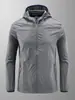 Ropa Protectora Solar de Seda de Hielo para Hombre Ropa de Verano Ultra-delgada Impermeable Transpirable para la Piel Tallas Grandes Anti-ultravioleta Ropa de Pesca Chaqueta