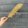 Flores de Nochevieja, Flores Artificiales Doradas, Eucalipto Dorado, Hortensia, Abanico Dorado, Hojas de Ginkgo, Cubo de la Fortuna, Arreglo Floral, Hojas, Flores de Plástico